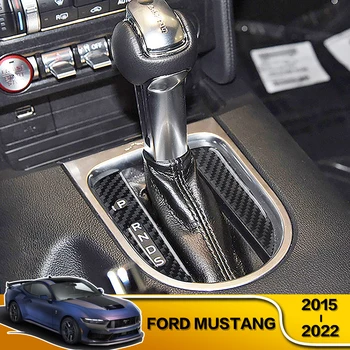 2 Pcs Carro Console Central Capa Estilo De Decoração De Interiores Acessórios Para Ford Mustang 2015 2016 2017 2018 2019 2020 2021 2022