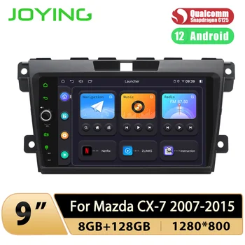 JOYING de 9 Polegadas auto-Rádio Estéreo Leitor Multimédia Unidade de Cabeça Com Auto Android 12.0 Sistema Para Mazda CX-7 de 2007 a 2015 Com Carplay