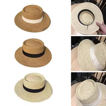 Para As Mulheres Respirável Aba Larga Verão Chapéu De Palha Do Chapéu Fedora Sol Chapéus Panamá Panamá Praia