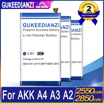 GUKEEDIANZI Bateria de Alta Qualidade Para AKK A4 A3 A2/A 2 3 4 Baterias de Substituição com ferramentas Livres + Número de Rastreamento