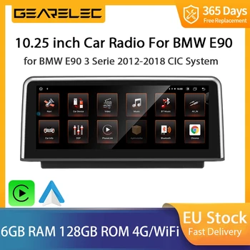 2din 128GB Android Rádio do Carro Para BMW E90 3 Serie 2012-2018 CIC CarPlay 4G, Bluetooth, wi-Fi GPS de Navegação do Google Multimédia Player